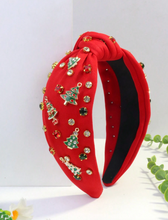 Load image into Gallery viewer, Christmas Tree Knotted Headband
