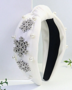 White Snowflake Headband