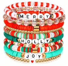 Load image into Gallery viewer, Christmas Stretchy Charm Bracelet
