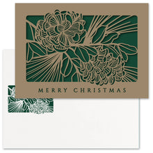 Load image into Gallery viewer, Masterpiece Studios - Pinecone Laser Cut Boxed Holiday Cards
