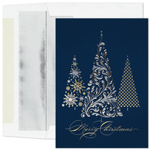 Load image into Gallery viewer, Masterpiece Studios - Metallic Treeline Boxed Holiday Cards
