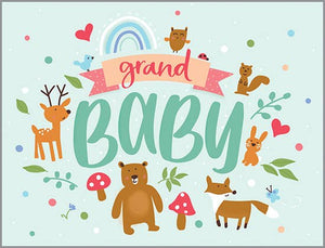 GINA B DESIGNS - Baby Card - Grandbaby Forest