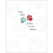 Load image into Gallery viewer, GINA B DESIGNS - Pet Sympathy Greeting Card - Paw Prints
