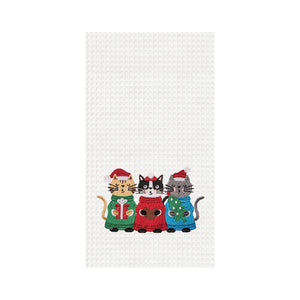 Caroling Cats Towel