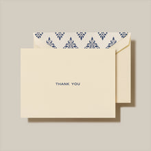 Load image into Gallery viewer, Crane Navy Block Thank You Note
