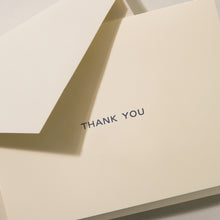 Load image into Gallery viewer, Crane Navy Block Thank You Note
