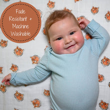 Load image into Gallery viewer, LollyBanks - You&#39;re Roar-some Baby Swaddle Blanket
