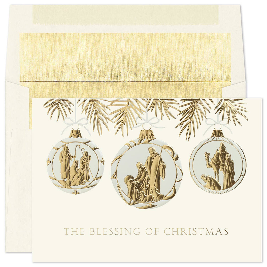 Masterpiece Studios - Nativity Ornament Trio Boxed Holiday Cards