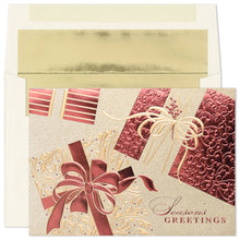 Load image into Gallery viewer, Masterpiece Studios - Festive Packages Boxed Holiday Cards
