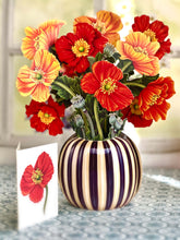 Load image into Gallery viewer, French Poppies Pop-up Greeting Card
