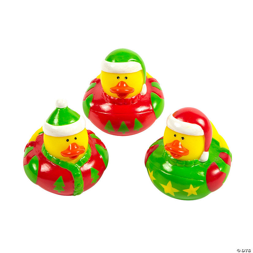 Ugly Christmas Sweater Rubber Ducks