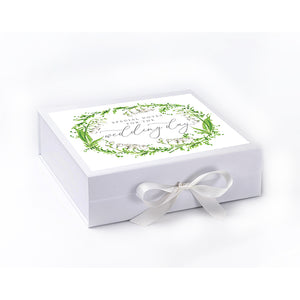 Wedding Greenery Wreath Boxed Stationery Set