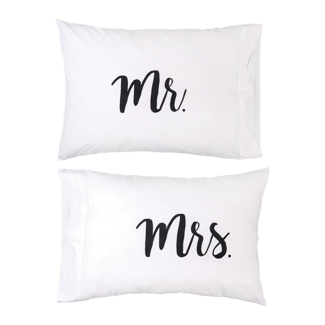 Mr. and Mrs. Pillowcase Set