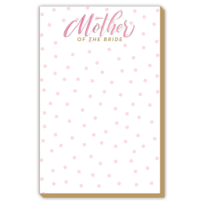 Mother Of The Bride Pink Dots Luxe Large Pad