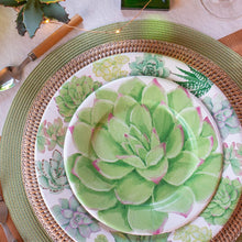Load image into Gallery viewer, Caspari Succulents Paper Salad &amp; Dessert Plates
