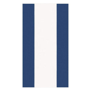 Caspari Bandol Stripe Paper Guest Towel Napkins in Navy