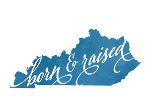 Kentucky Born & Raised Postcard