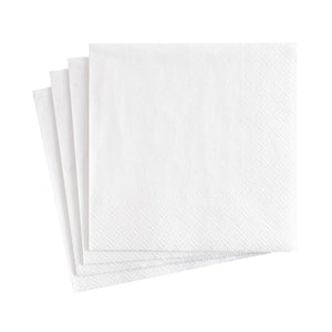 Caspari White Pearl Cocktail Napkin