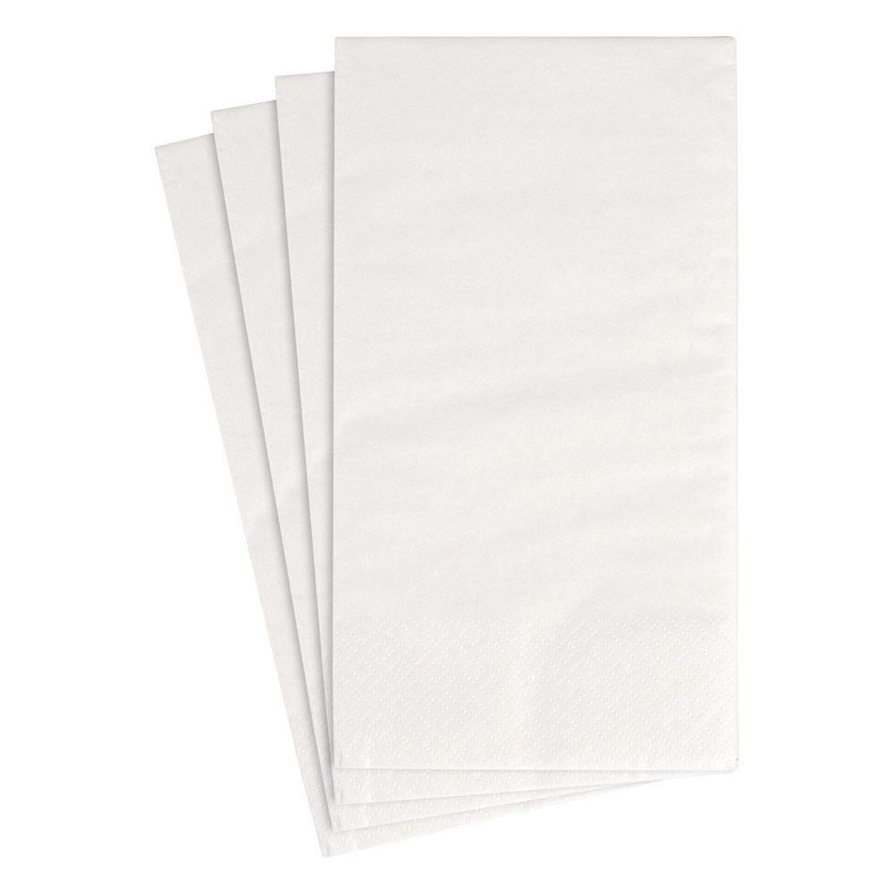 Caspari White Pearl Guest Towel Napkin