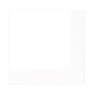 Caspari White Pearl Luncheon Napkin