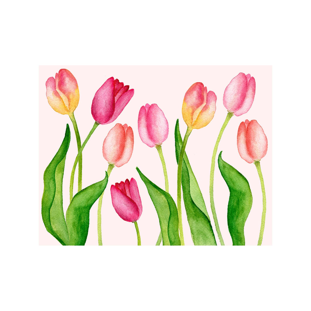 Brake Ink Stationery - Tulip Floral Note Card