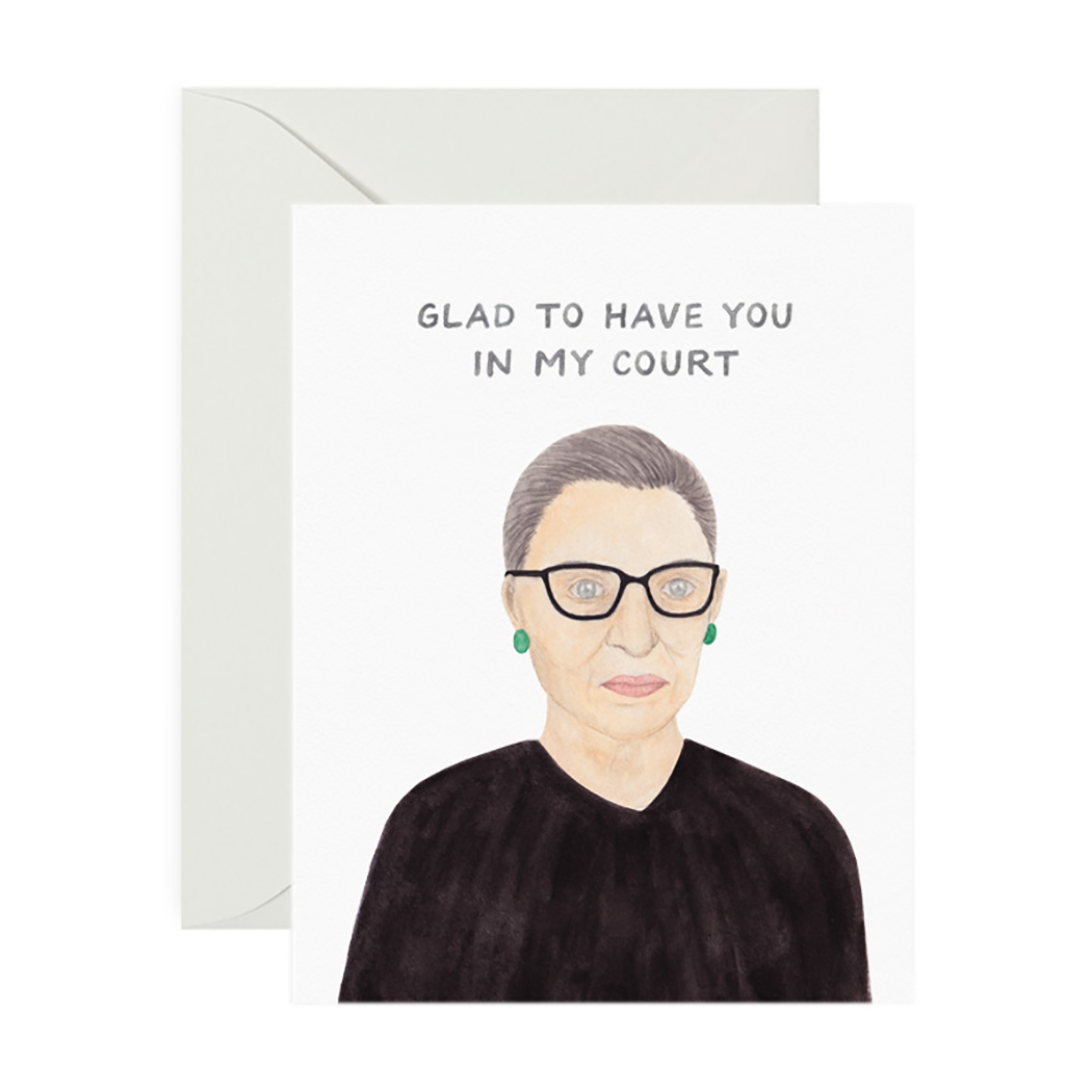 RBG In My Court Greeting Card