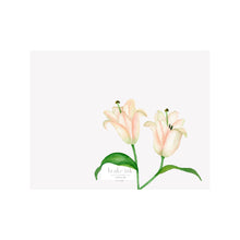 Load image into Gallery viewer, Lily Floral Folded Note Card
