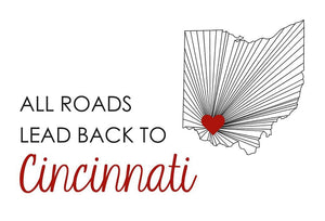 All Road Cincinnati Postcard