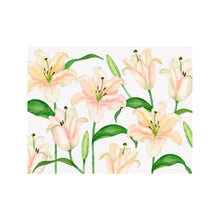 Load image into Gallery viewer, Lily Floral Folded Note Card
