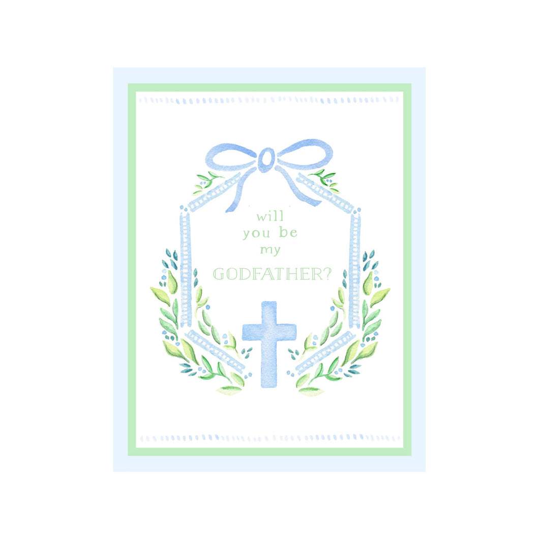 Brake Ink Stationery - Will you be my Godfather? Greeting Card