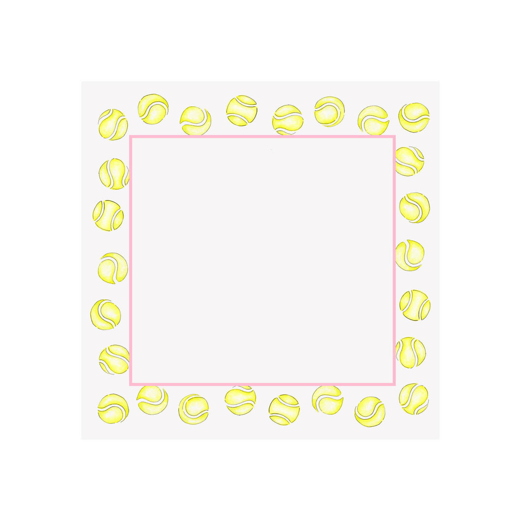 Brake Ink Stationery - Tennis Ball Border Notepad
