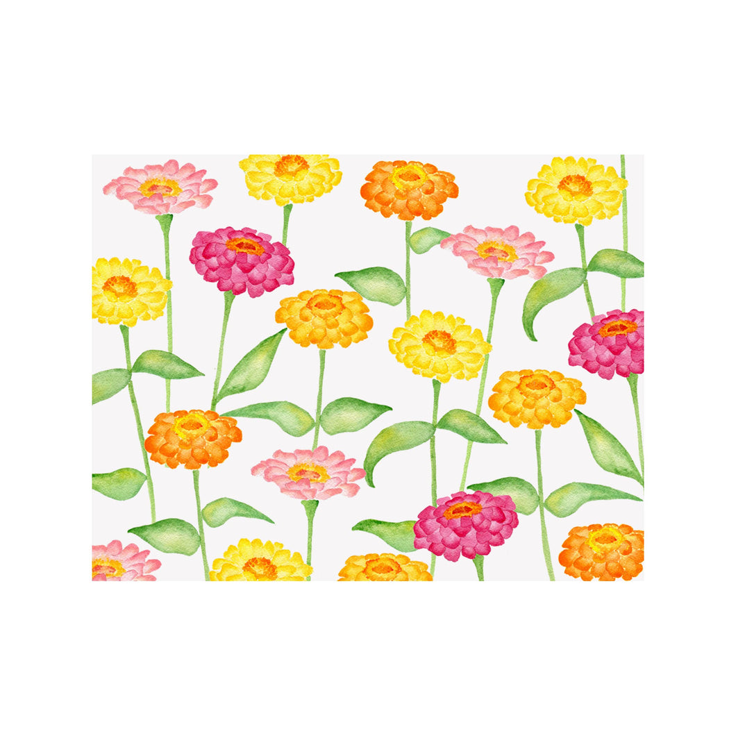 BRA - Zinnia Floral Note Card