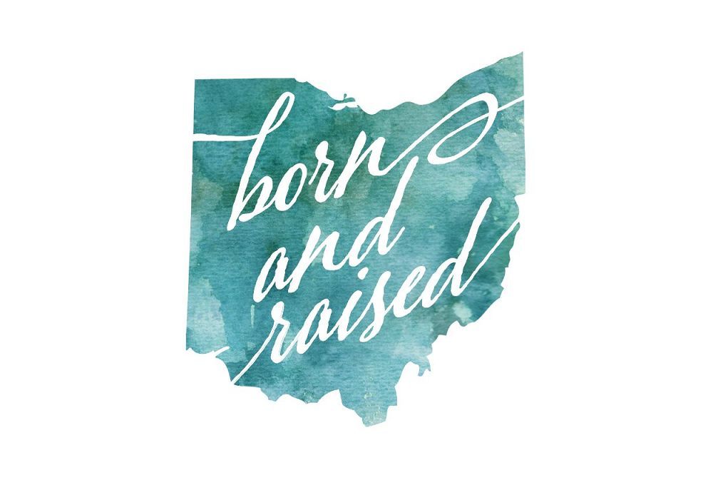 Ohio Born & Raised Postcard