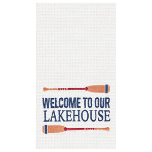 Welcome To Our Lakehouse Towel