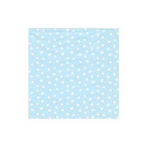 Caspari Small Dots Paper Cocktail Napkins in Blue