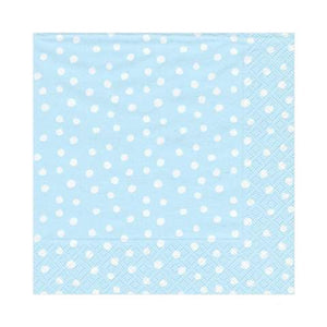 Caspari Small Dots Paper Luncheon Napkins in Blue