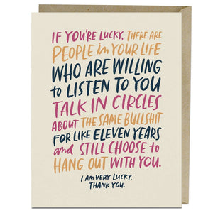 Talk In Circles Greeting Card