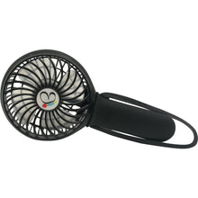 Load image into Gallery viewer, Black 3 Speed USB Rechargeable Buggy TURBO Fan
