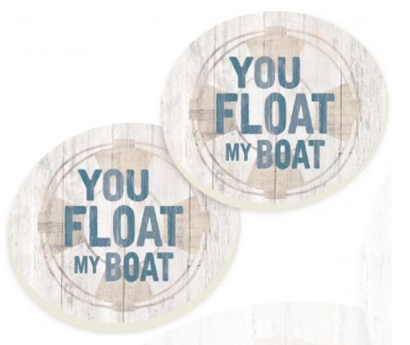 You Float My Boat Car Coaster Pack