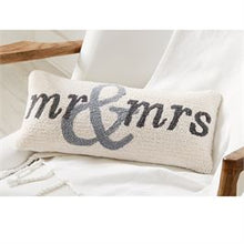 Load image into Gallery viewer, Mr. &amp; Mrs. Hooked Pillow
