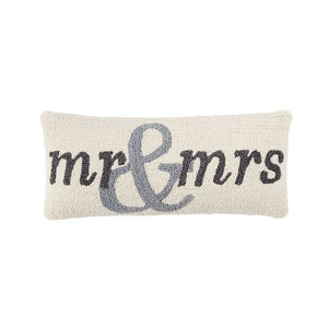 Mr. & Mrs. Hooked Pillow