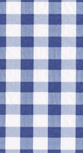 Gingham Blue Guest Towel