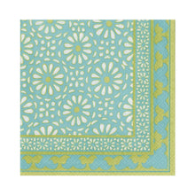 Load image into Gallery viewer, Caspari Alhambra Paper Luncheon Napkins in Turquoise
