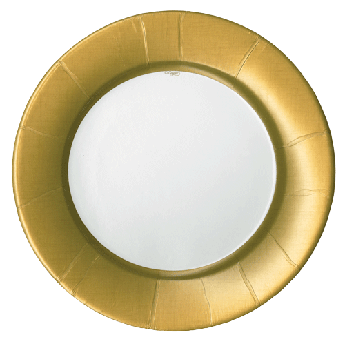 Caspari Linen Border Paper Dinner Plate