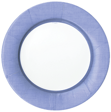 Load image into Gallery viewer, Caspari Linen Border Paper Salad Plate
