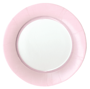 Caspari Linen Border Paper Salad Plate