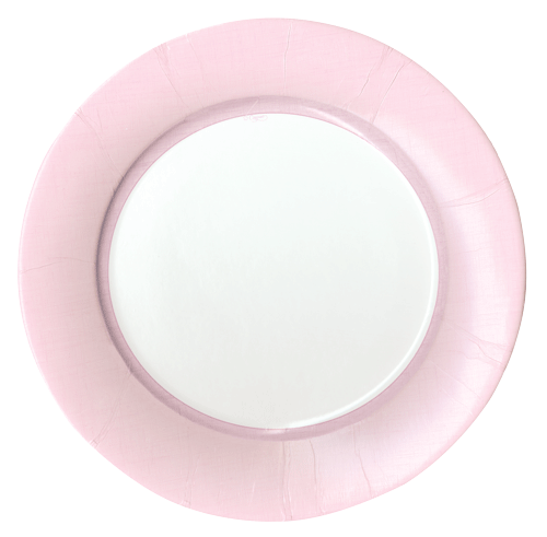 Caspari Linen Border Paper Salad Plate