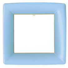 Load image into Gallery viewer, Caspari Grosgrain Square Paper Dinner Plate
