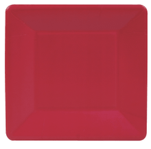 Load image into Gallery viewer, Caspari Grosgrain Square Paper Salad Plate
