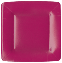 Load image into Gallery viewer, Caspari Grosgrain Square Paper Salad Plate
